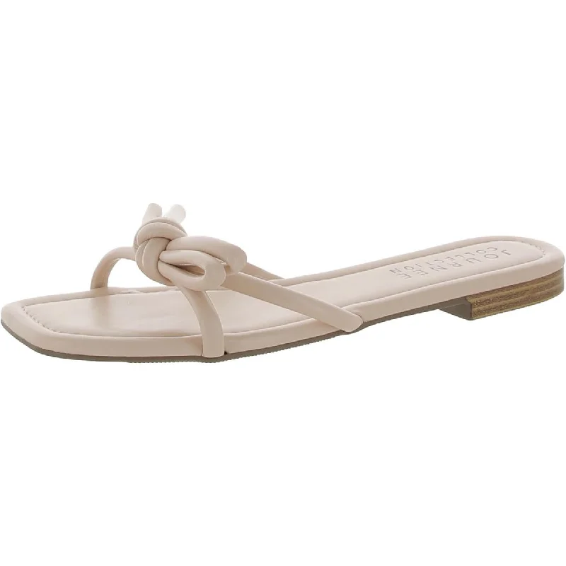 Ultra-Light Footwear Sale Journee Collection Womens FauxLeather Flat Slide Sandals