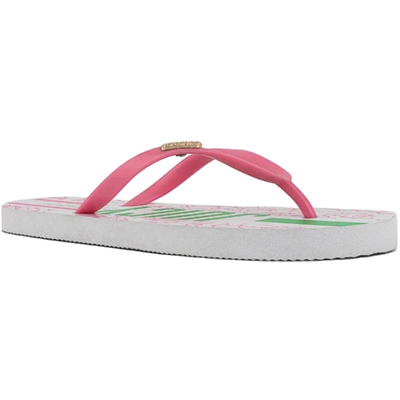 Limited Time Flash Sale Juicy Couture Womens Solo Rubber Flip-Flops