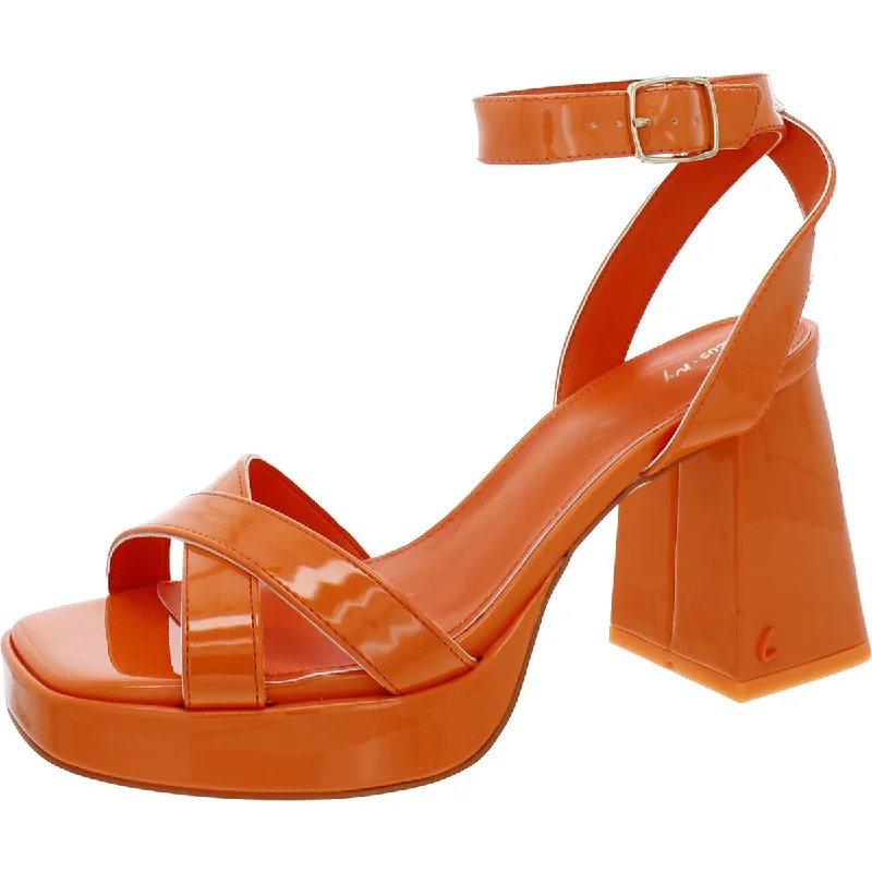 Modern Casual Shoes Kaitlyn Womens Buckle Ankle Strap Heels