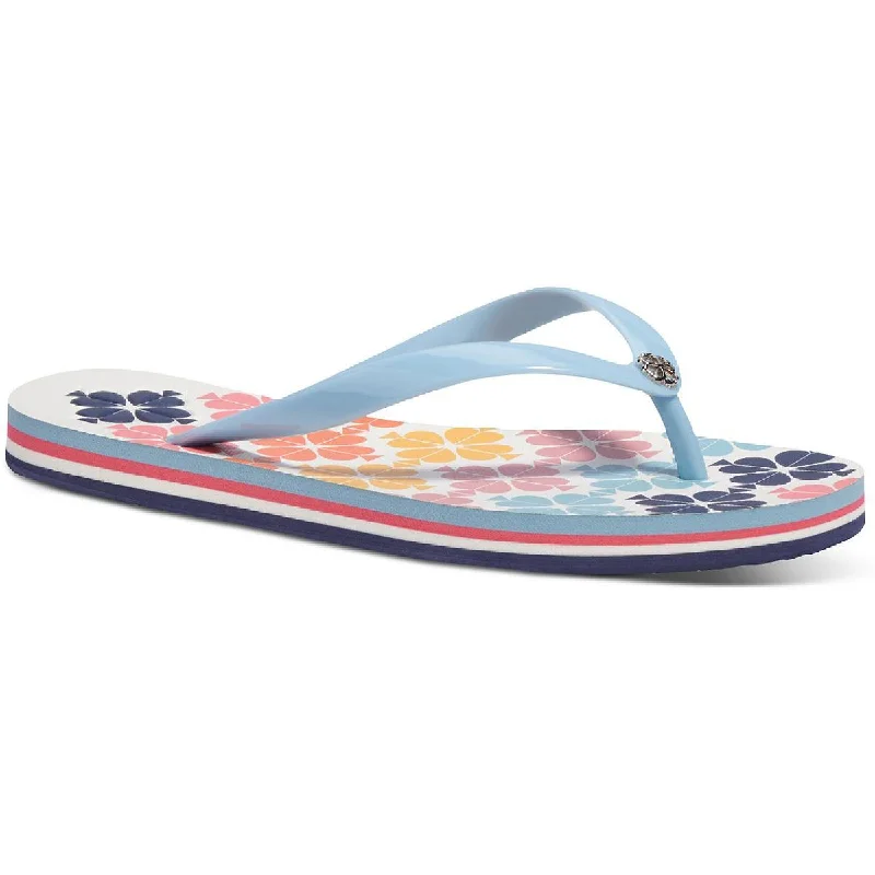 Holiday Glam Kate Spade New York Womens Flyaway Logo Casual Flip-Flops