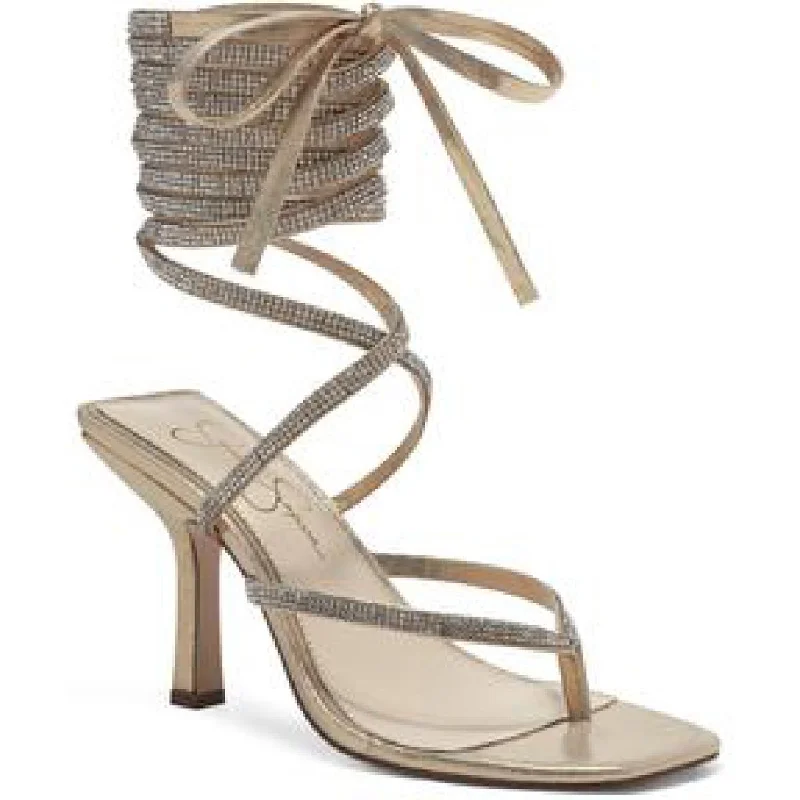 Latest Trends Kelsa2 Womens Faux Suede Strappy Evening Sandals