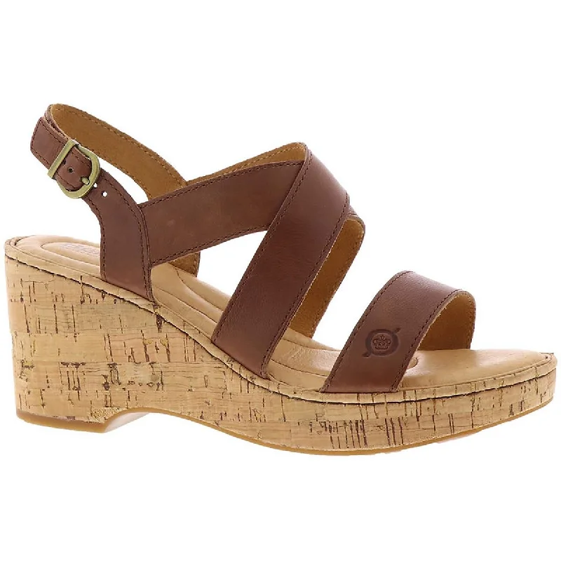 New Arrival Discount LANAI Womens Leather Open Toe Wedge Sandals