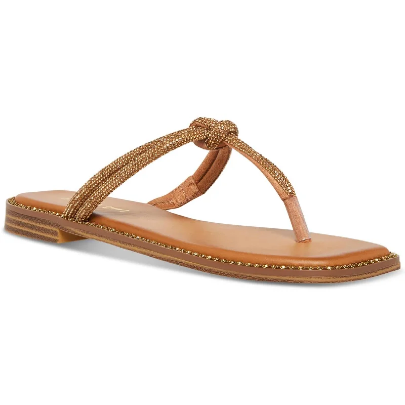 Daily Deals Madden Girl Womens Holis Embellished Thong T-Strap Sandals