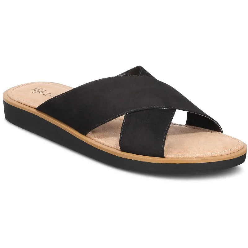 Casual Chic Melodyy  Womens Slip On Open Toe Slide Sandals