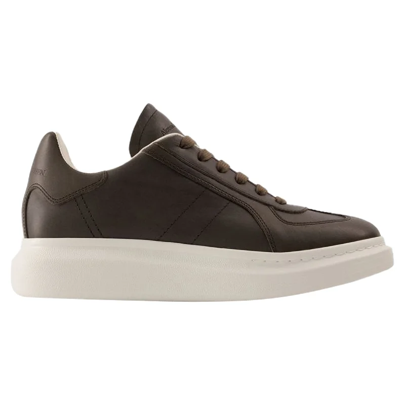 Soft Sole Shoes Discount Oversized Sneakers - Alexander McQueen - Leather - Brown