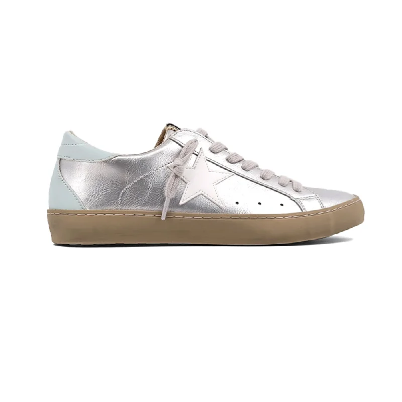 Chic And Edgy Paula Metallic Lace Up Sneakers