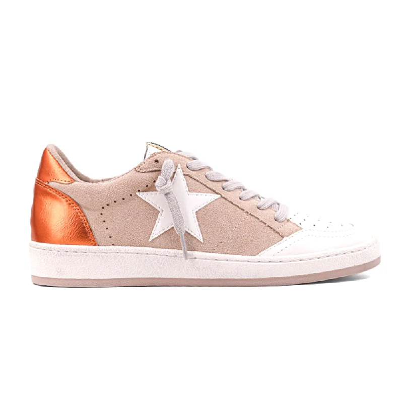 Crazy Discounts, Hurry Up Paz Metallic Lace Up Sneakers