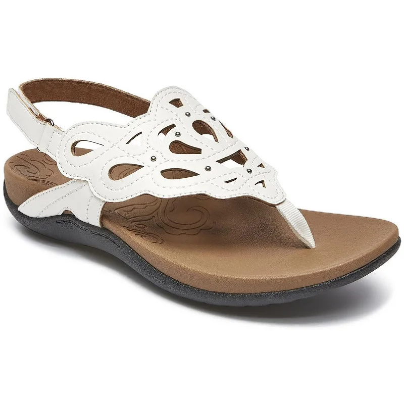 Limited Time Special Offer Rockport Womens Ridge Sling Patent Flat Thong Sandals