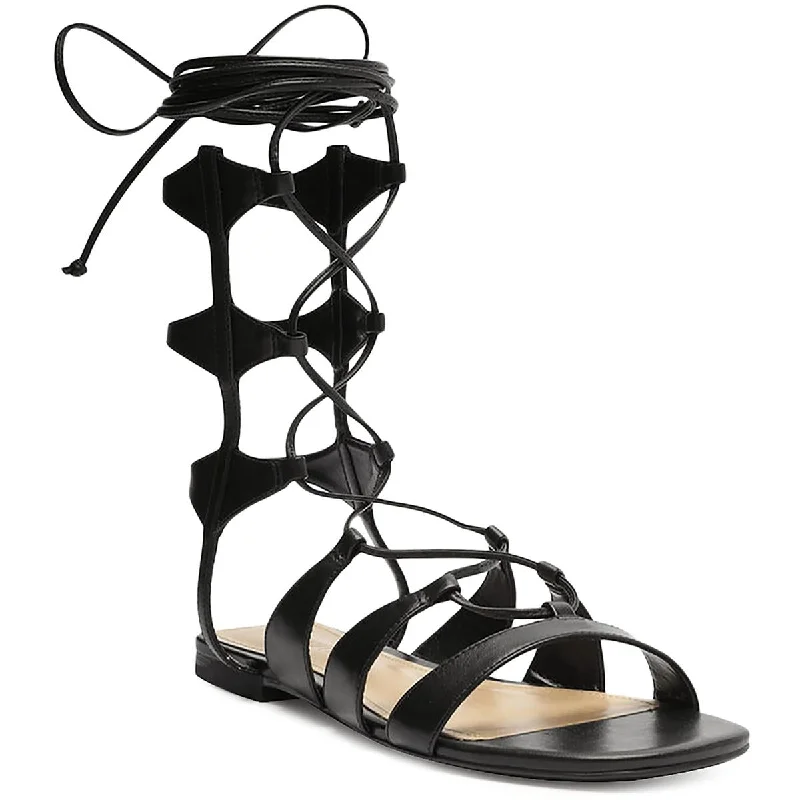 High-Quality Women's Shoes Schutz Womens Cassia Flat Leather Casual Gladiator Sandals