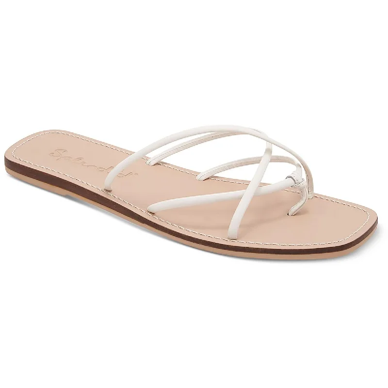 Fashionable Everyday Shoes Splendid Womens Leather Flat Thong Sandals