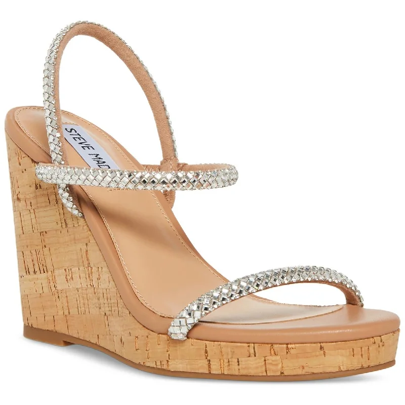 Outdoor Shoes Sale Steve Madden Womens Rhinestone Faux Suede Wedge Sandals