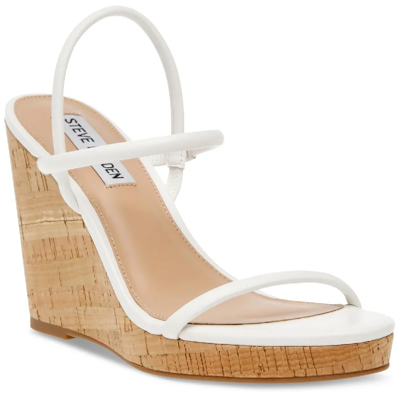 Everyday Fashion Shoes Steve Madden Womens Leather Almond Toe Platform Sandals