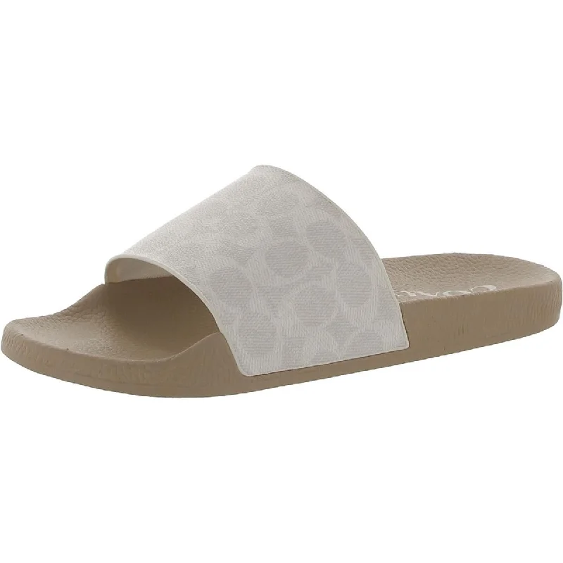 Women's Statement Shoes Udelle Womens Logo Flats Pool Slides