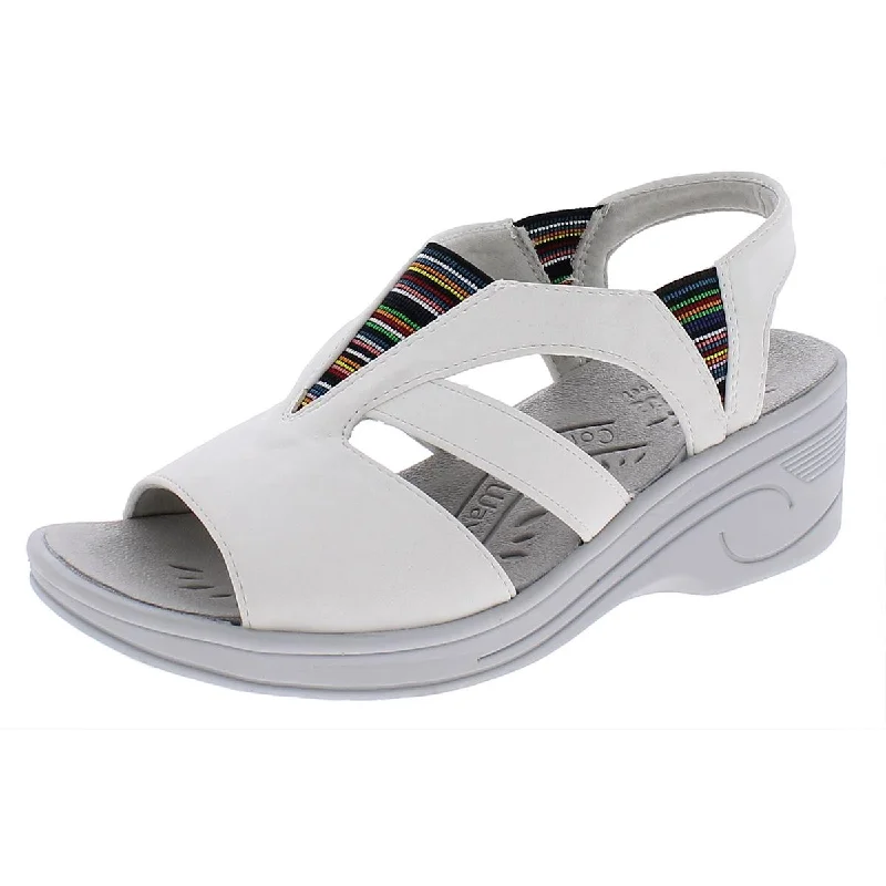 Women's Effortless Slip-Ons Uplift Womens Rainbow inset Slingback Wedge Sandals