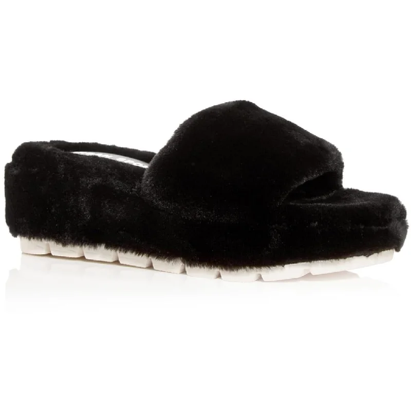 Sale Event, Prices Rock Urban Sport   Womens Willow Faux Fur Platforms Slide Sandals