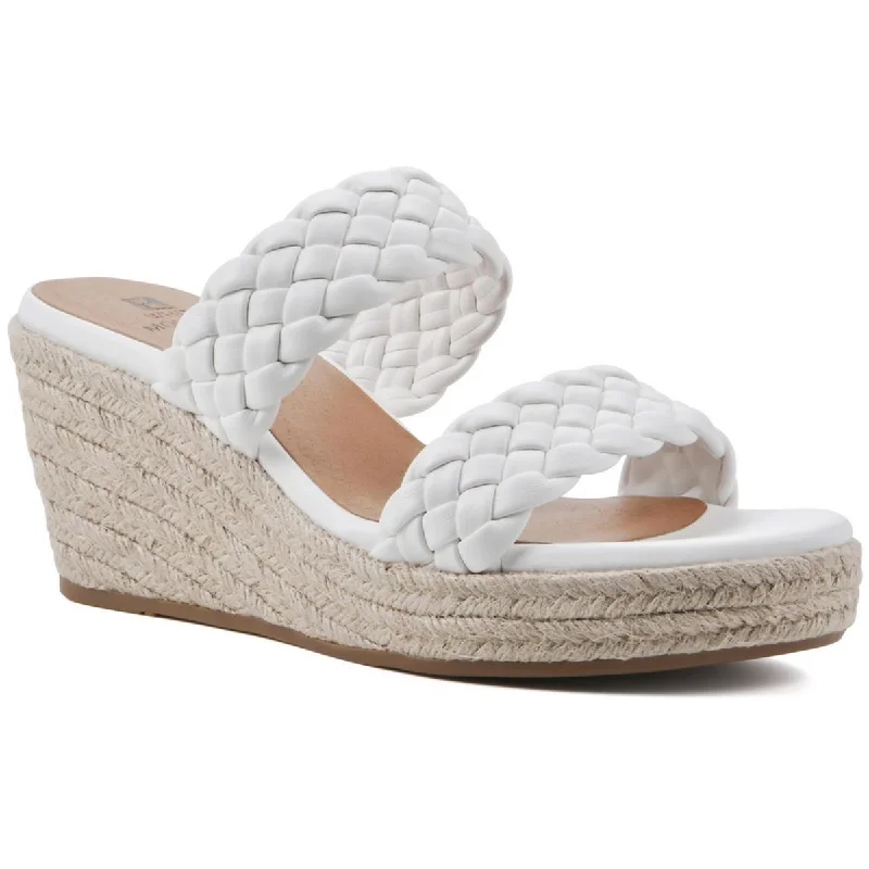 Spring Offer White Mountain Womens Yoyo Woven  Wedge Sandals