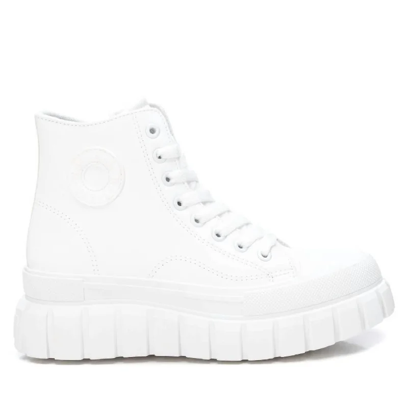 Limited Time Offer Women's Casual High Top Sneakers In White