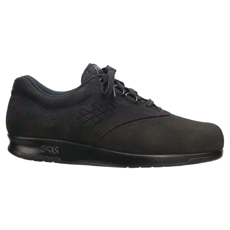 Stylish Looks Women's Freetime Nubuck Walking Sneakers - Slim Width In Charcoal