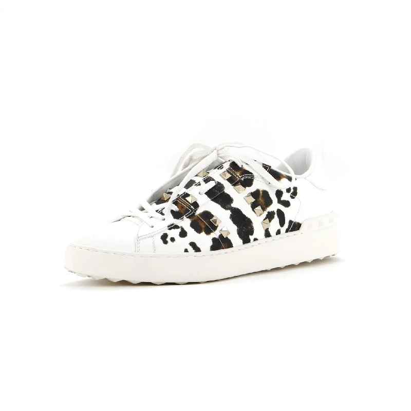 Weekend Exclusive Women's Rockstud Open Sneakers Printed Leather