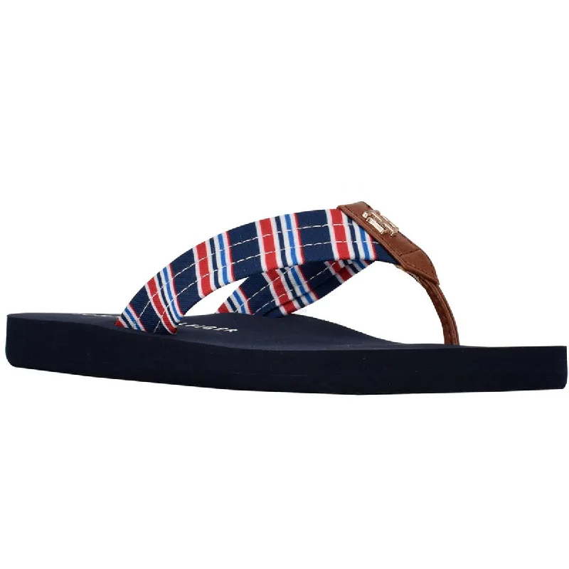 Versatile Shoes Promotion Womens Striped Manmade Flip-Flops