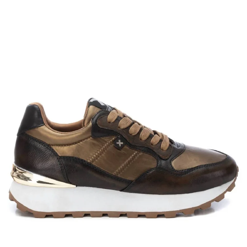 Vintage-Modern Style Offers Women's Trainer Sneakers In Rust Copper