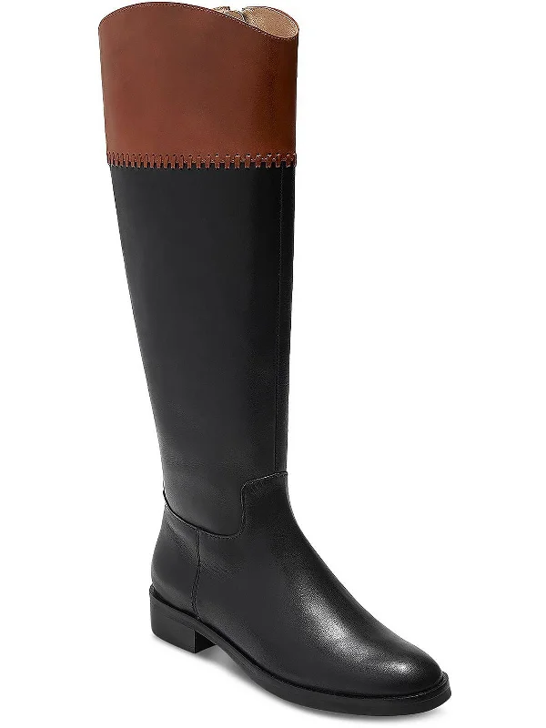 Fresh Styles, Fresh Deals Adaline Womens Leather Tall Knee-High Boots