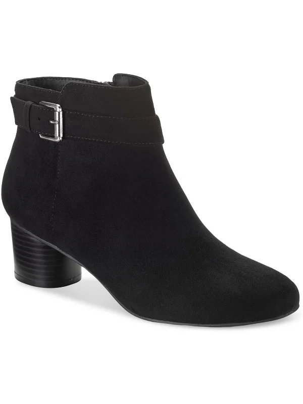 Everyday Fashion Shoes Ariel Womens Faux Suede Zipper Booties