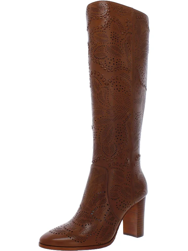 Women's Statement Boots Ashlynn Womens Tall Block Heel Knee-High Boots