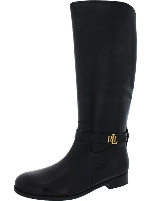 Retro Style Promotions Brittaney Womens Leather Riding Knee-High Boots