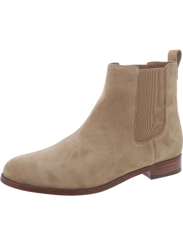 Luxury Casual Footwear Brylee Womens Suede Ankle Chelsea Boots