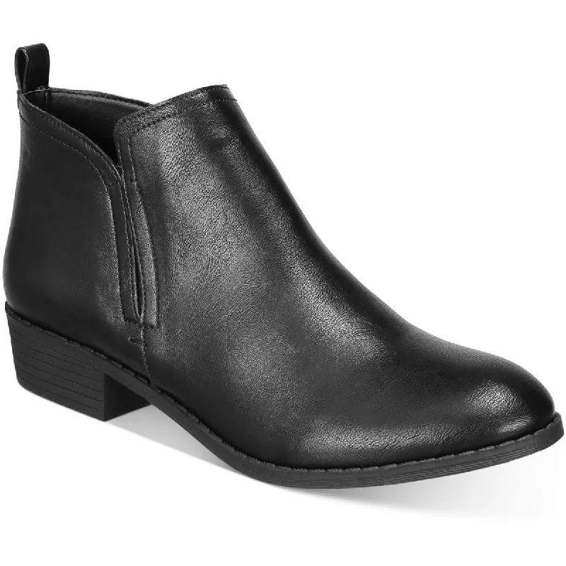 Street-Style Slip-Ons Cadee Womens Faux Leather Zipper Ankle Boots