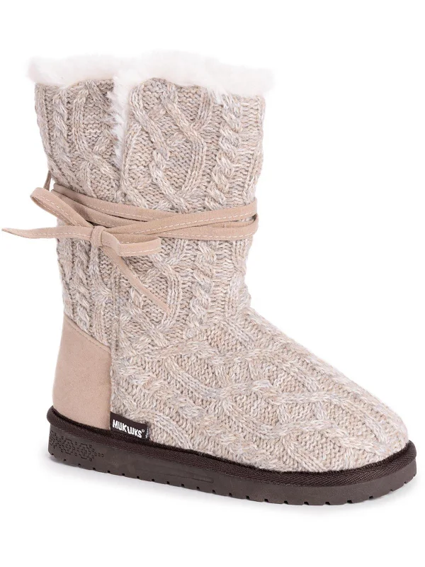 Statement Footwear Discount Clementine Womens Faux Fur Mid-Calf Winter & Snow Boots