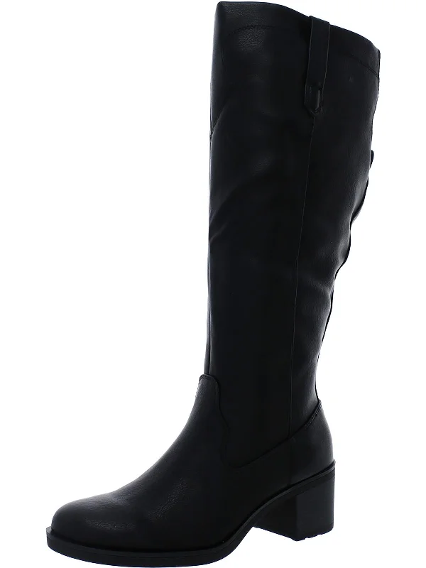 Women's Non-Slip Flats Cyra Womens Faux Leather Tall Knee-High Boots