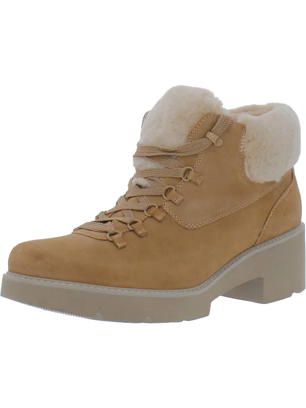 Exclusive Fashion Deals Dover Womens Suede Faux Fur Hiking Boots