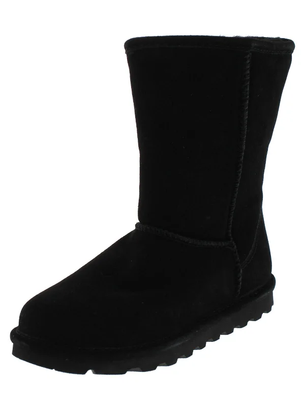 Mega Sale Elle Short Womens Suede Water Resistant Shearling Boots