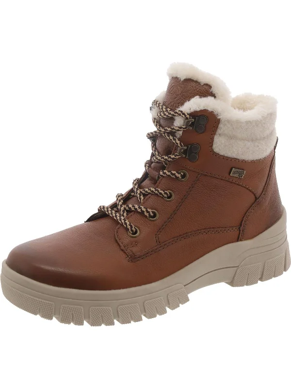 Casual Chic Evi 71 Womens Leather Lambswool Winter & Snow Boots