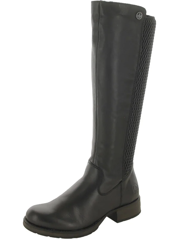 Soft Sole Shoes Discount Faith 91 Womens Leather Tall Knee-High Boots