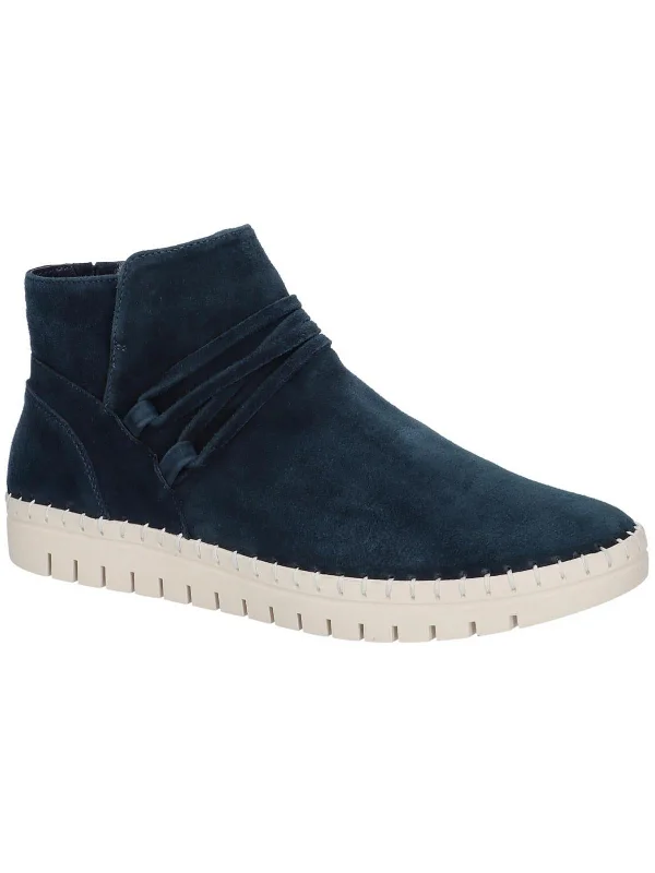 navy kidsuede leather