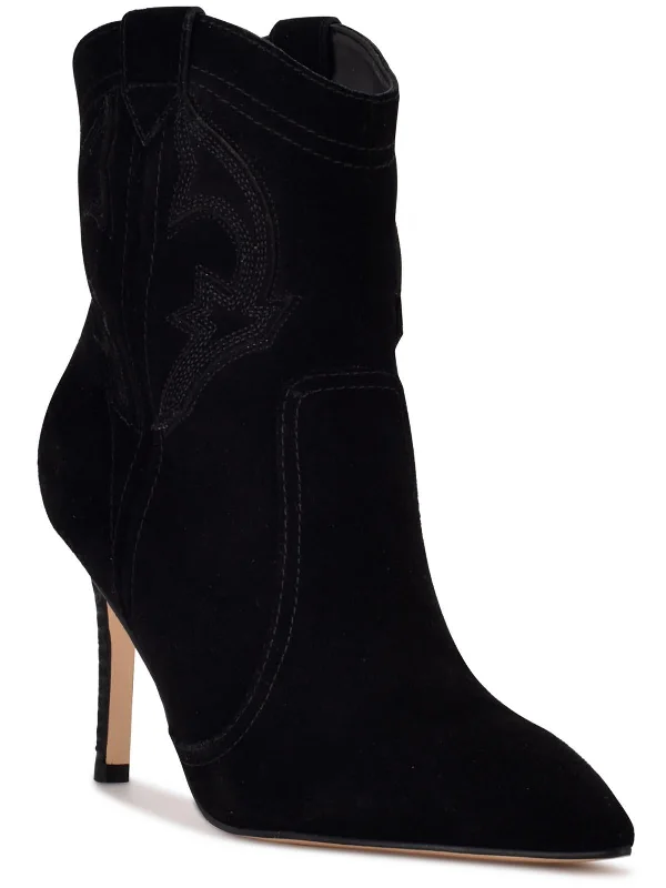 Inspired By You, Designed For You Flows Womens Suede Pull-on Ankle Boots