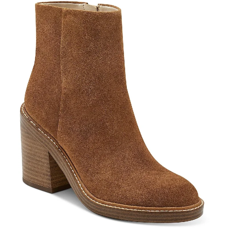 Statement Boots Offers Haleena Womens Suede Almond Toe Ankle Boots