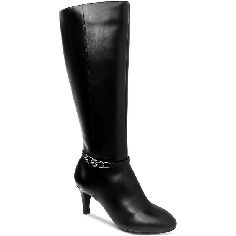 Comfortable Durable Shoes Hanna Womens Leather Tall Mid-Calf Boots