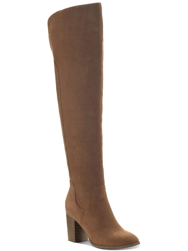 Popular Collection Harloww Womens Faux Suede Tall Over-The-Knee Boots