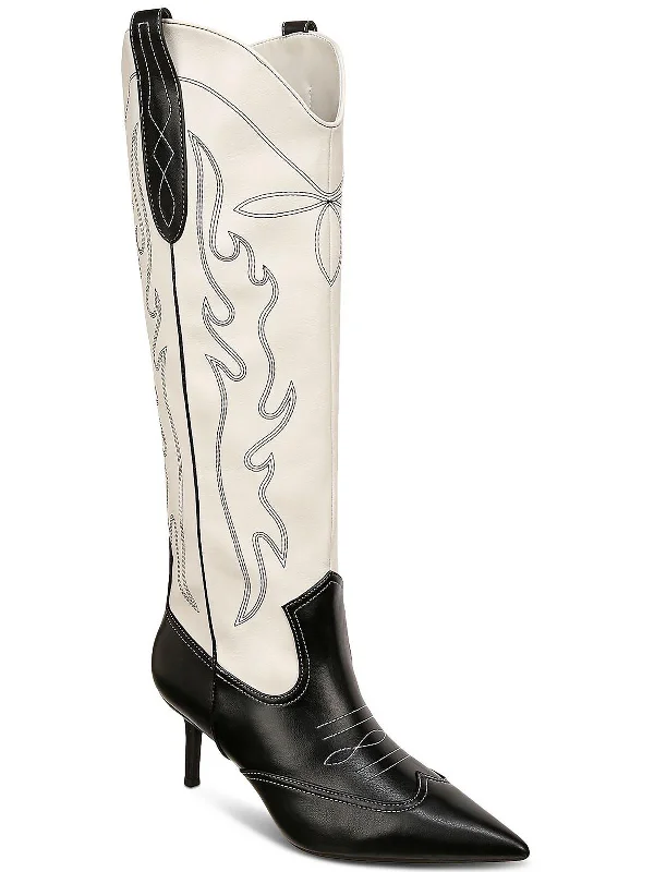 Budget-Friendly Fashion Hayleigh Womens Faux Leather Knee-High Boots