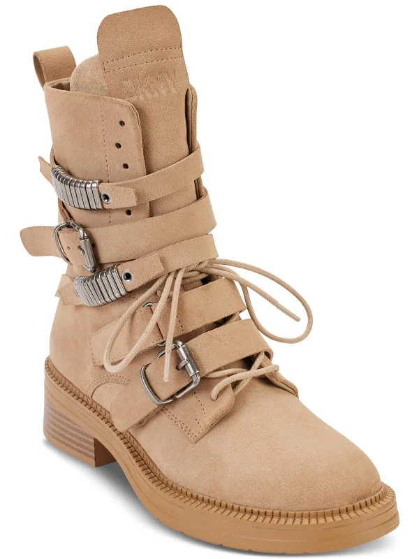 Women's Fashion Boots Ita Womens Suede Strappy Combat & Lace-up Boots