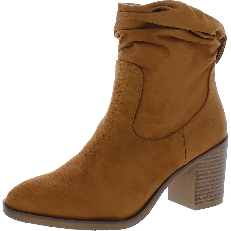 Timeless Style Promotions Kalie Womens Faux Leather Slouchy Ankle Boots