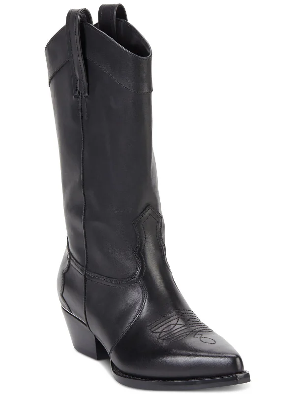 Exclusive Discount Laila Womens Leather Mid-Calf Cowboy, Western Boots