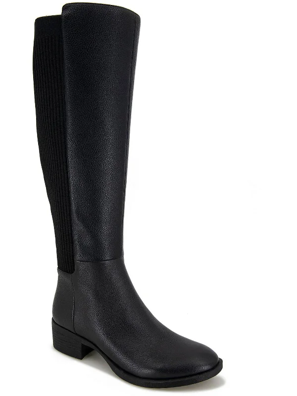 Trendy Styles Levon Boot WC Womens Leather Wide Calf Knee-High Boots