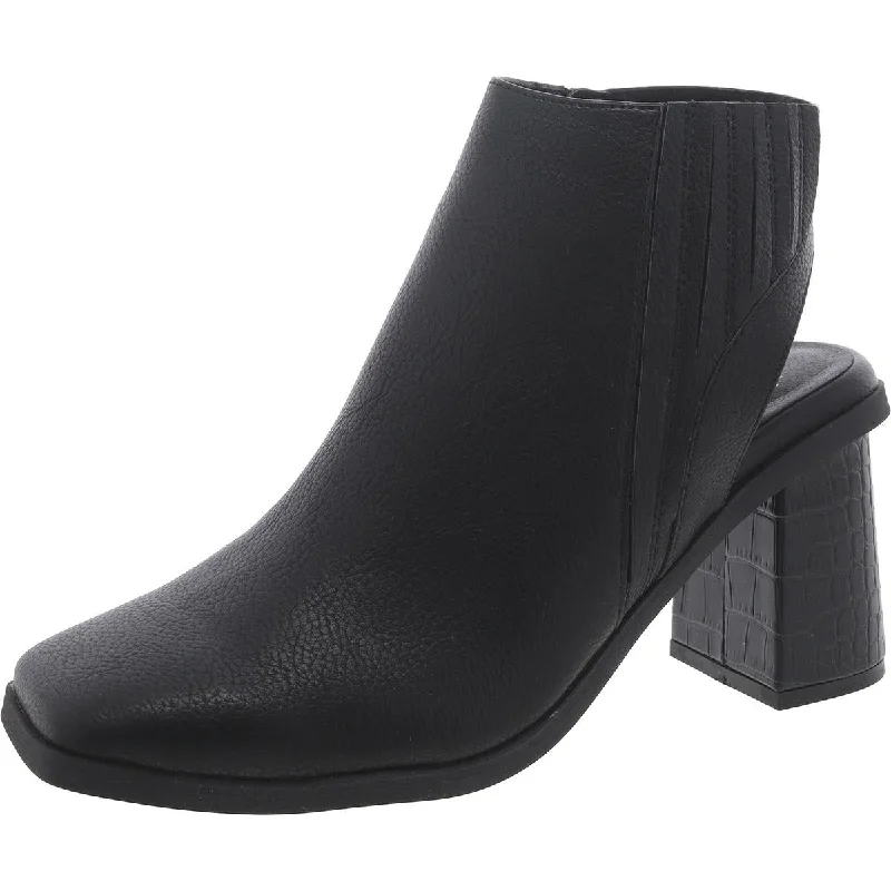 Vintage-Inspired Footwear Sale Millar Womens Faux Leather Square Toe Booties