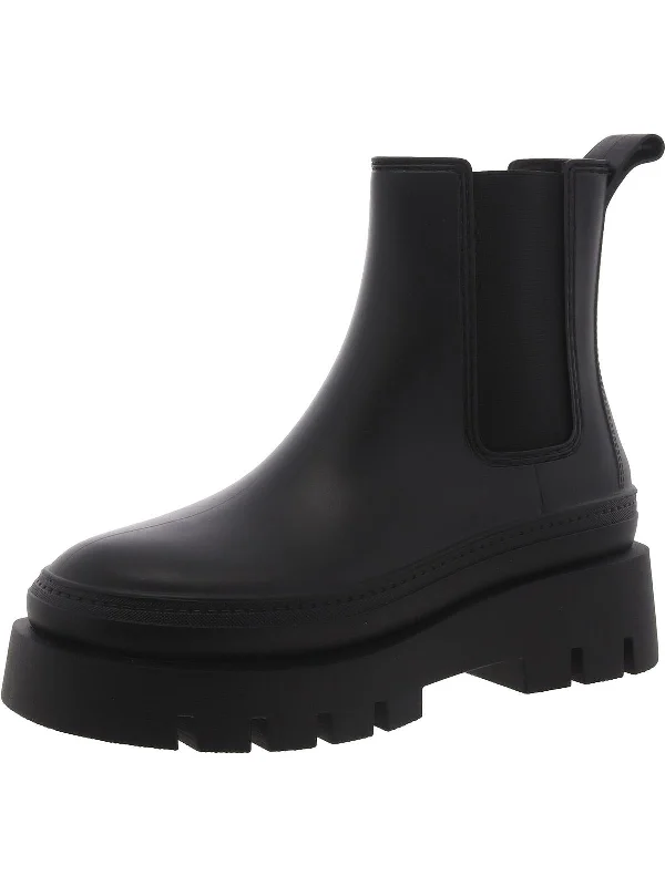 Women's Non-Slip Flats Rain-Storm Womens Chelsea Boots Pull On