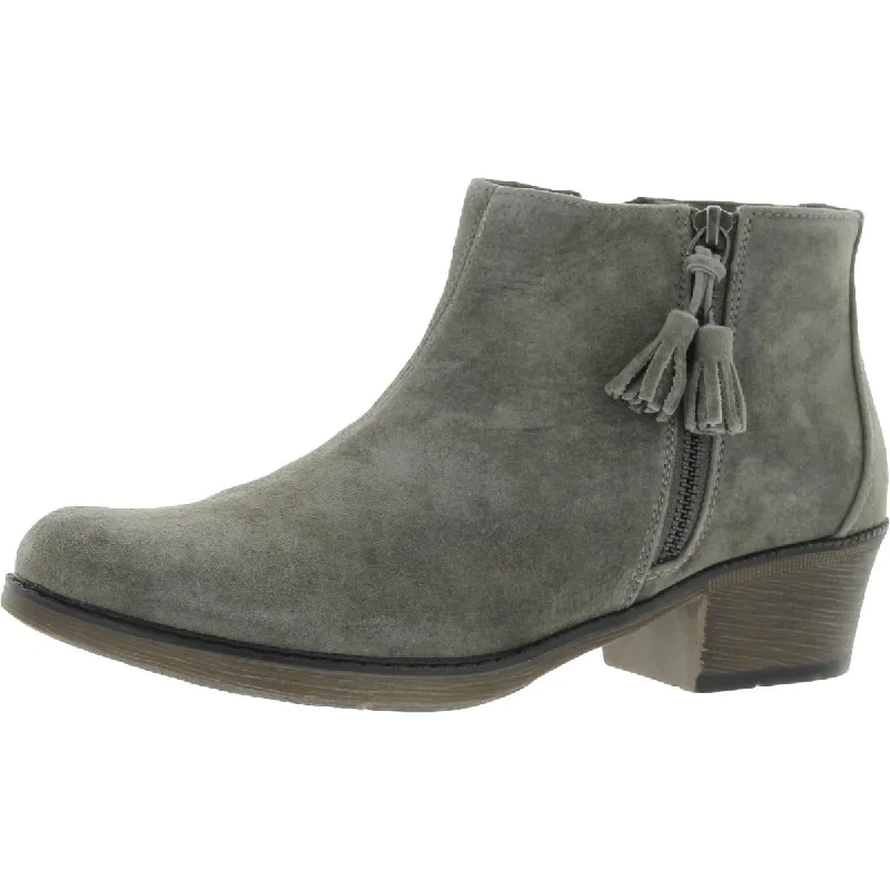 Comfortable Work Shoes Rebel Womens Suede Tassel Booties